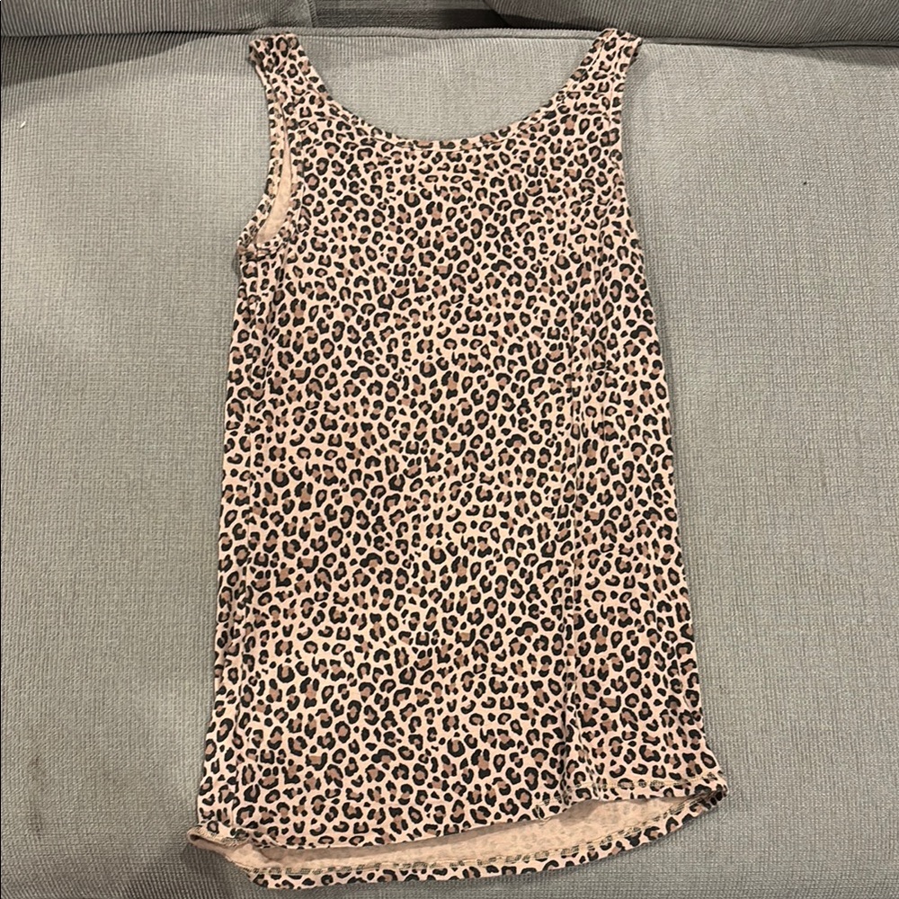 A New Day Tan and Black Fitted Tank Top
